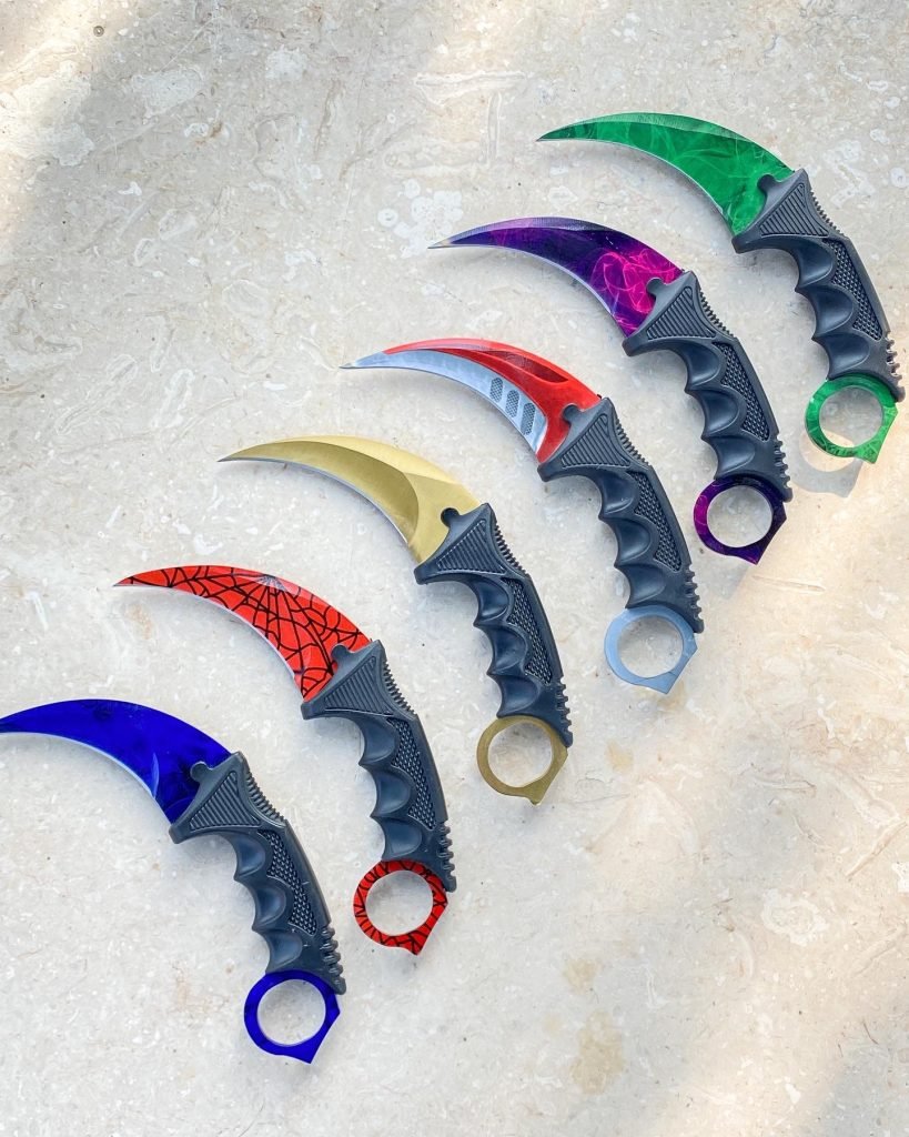 Red Autotronic Fixed Blade Karambit - KZ GEAR