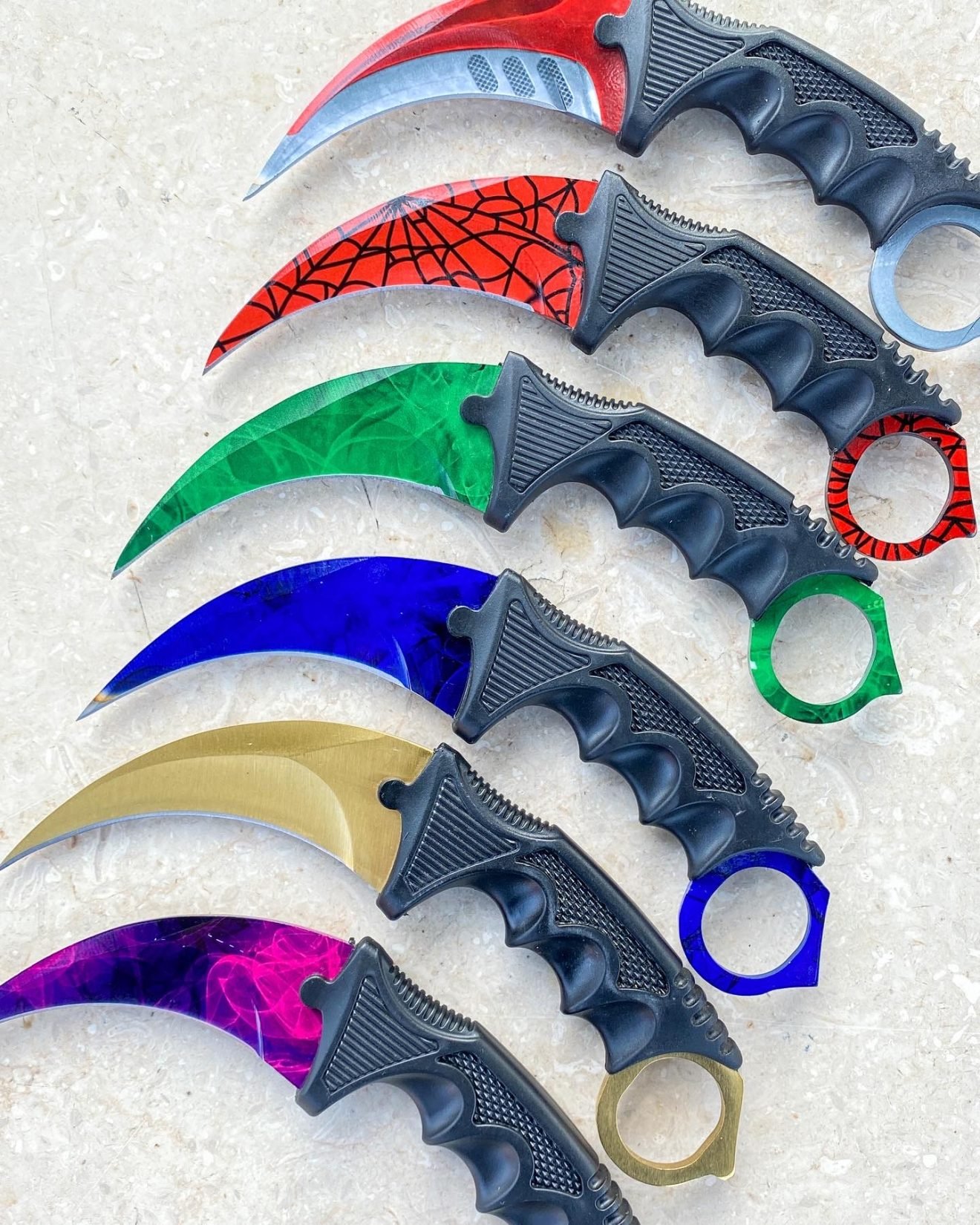 Spiderman Crack Pattern Karambit - KZ GEAR