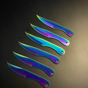 Multi-Coloured Throwing Knives | Pack of 6 pcs